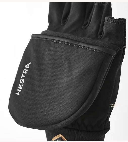 Hestra Windbreaker Pull Over Mitt Black 04