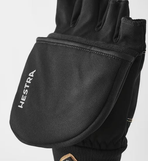 Hestra Windbreaker Pull Over Mitt Black 04