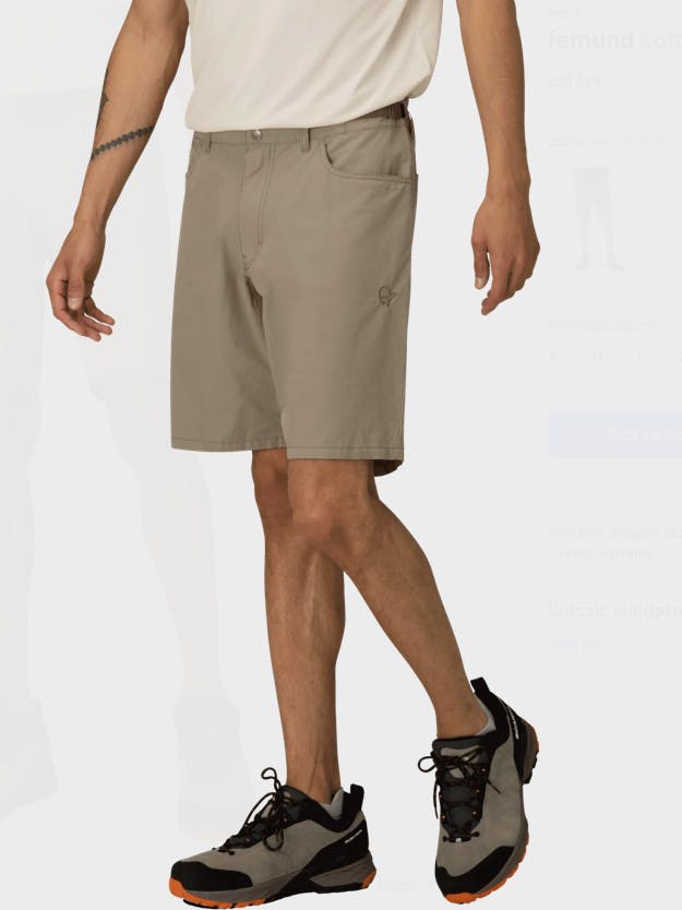 Norrøna Men's Femund Cotton Shorts Winter Twig 03