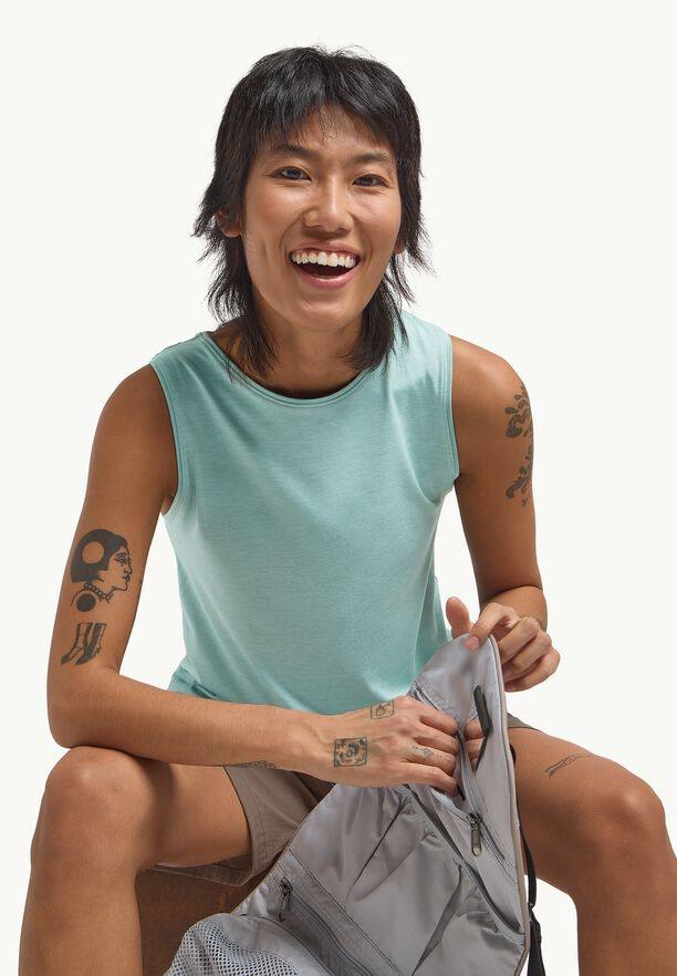 Jack Wolfskin Women's Travel Top Soft jade heather 03
