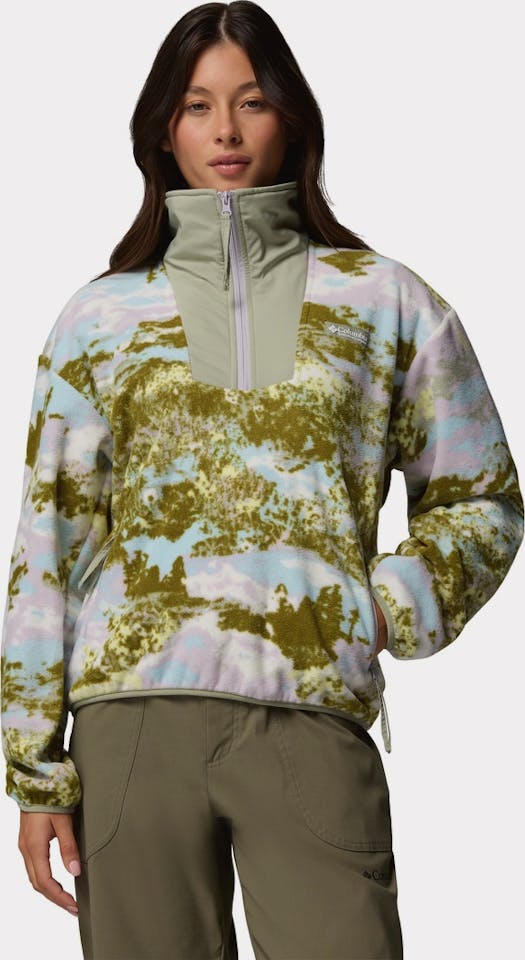 Columbia Women's Sequoia Grove Print Half Zip Fleece Citrus 01