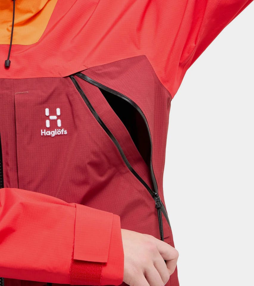 Haglöfs Vassi GTX Pro Jacket Women Carmine Red/Bright Red 03