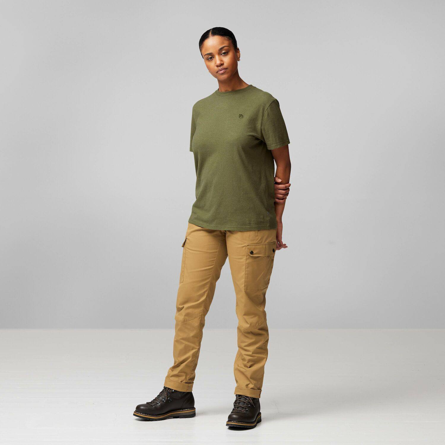Fjällräven Women's Hemp Blend Tee Musta 05