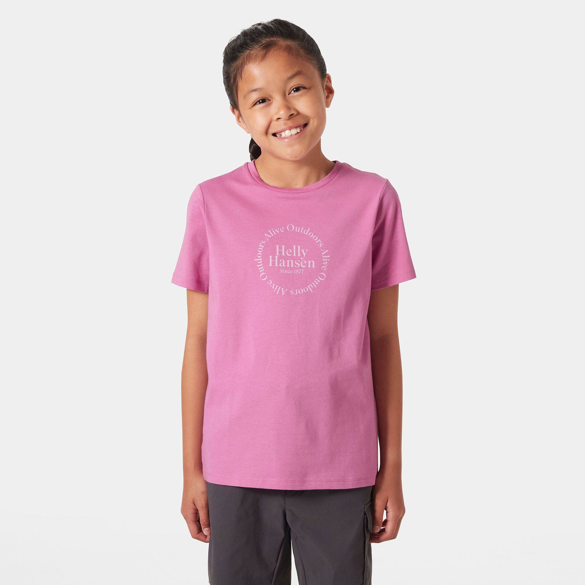 Helly Hansen Jr Graph Tee Pinkki 04