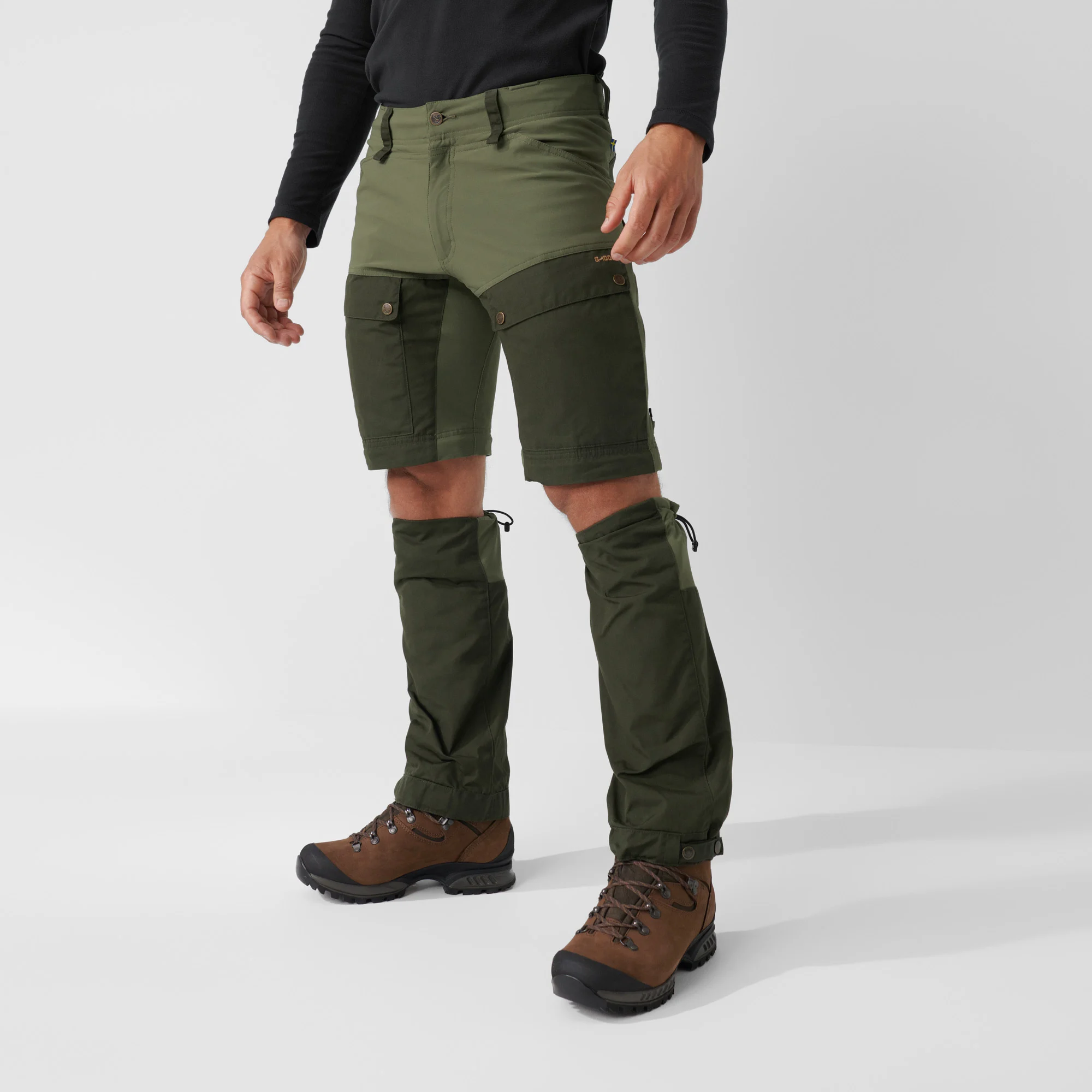 Fjällräven Keb Gaiter Trousers Long Musta / Stone 21