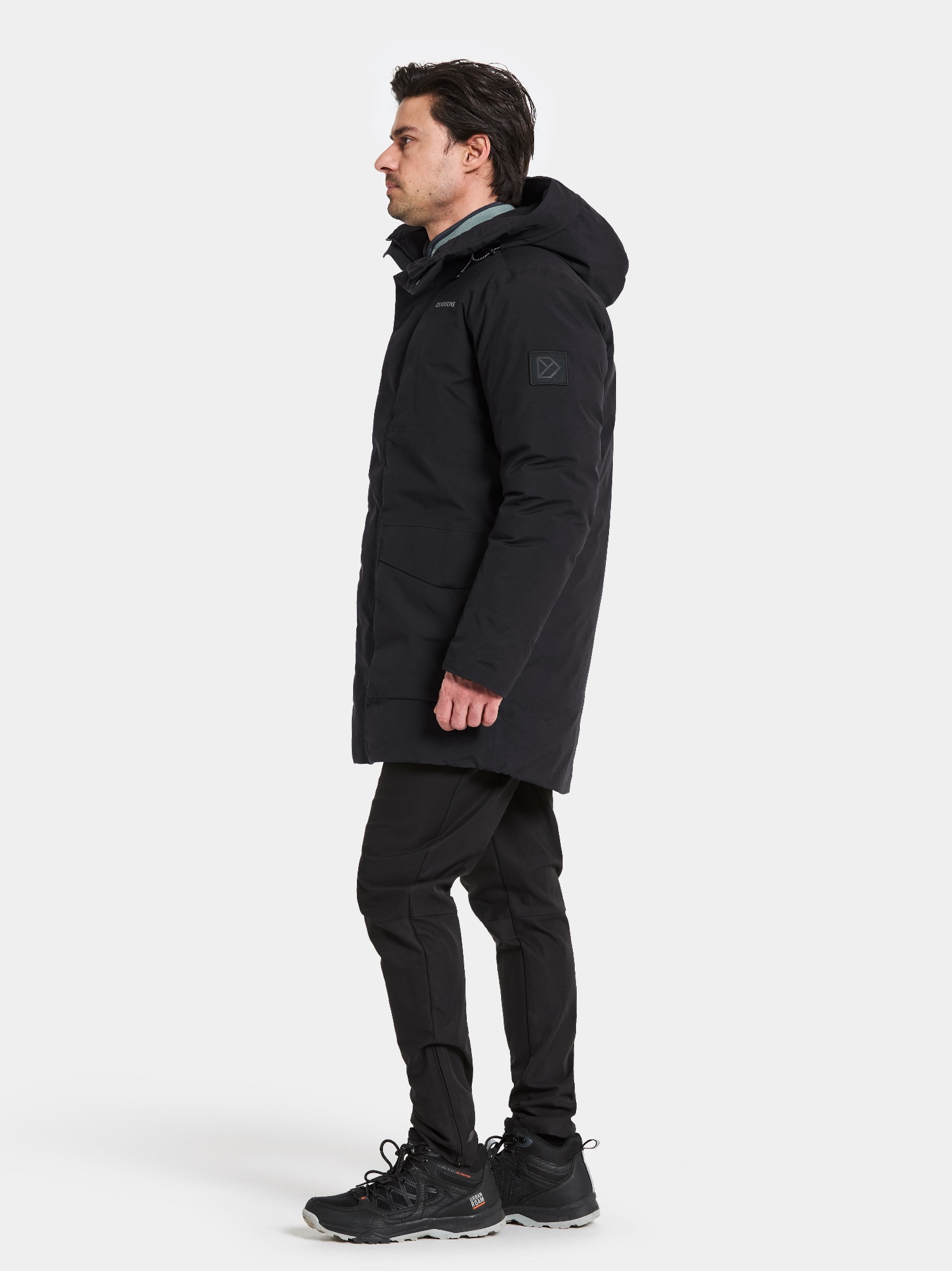 Didriksons Men's Akilles 2 Parka - Miesten talvitakki Musta 12