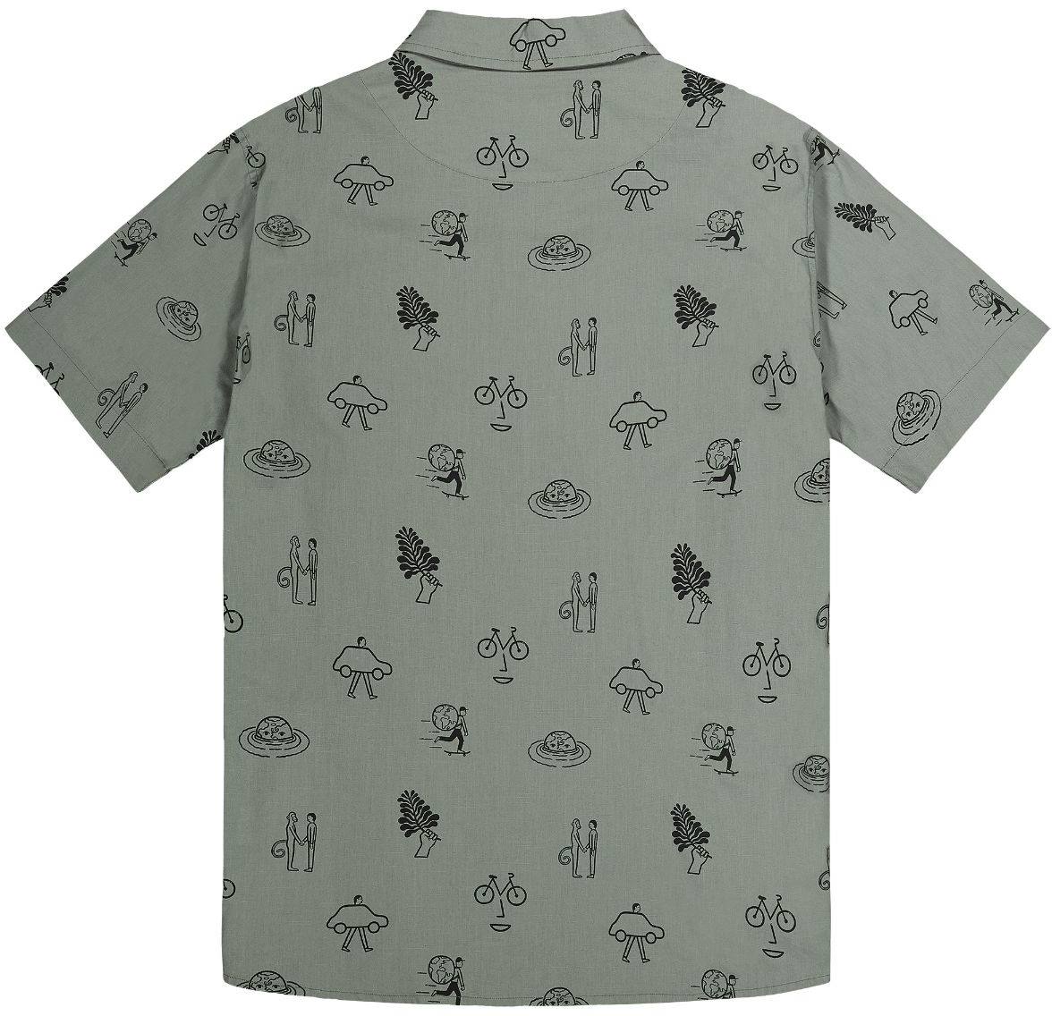 Picture Organic Clothing Men's Mataikona Shirt SS Printed Pattern 02