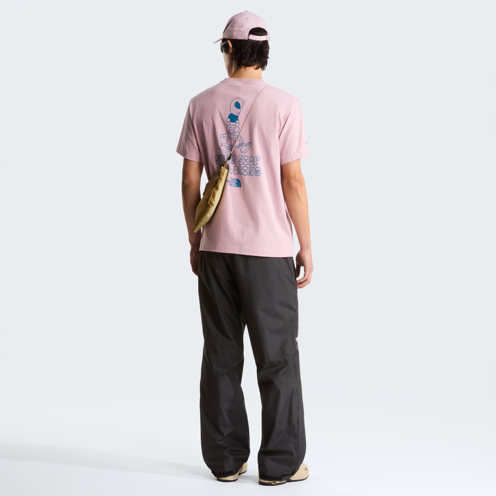 The North Face Men's Alien Relax Graphic Tee Pink 03
