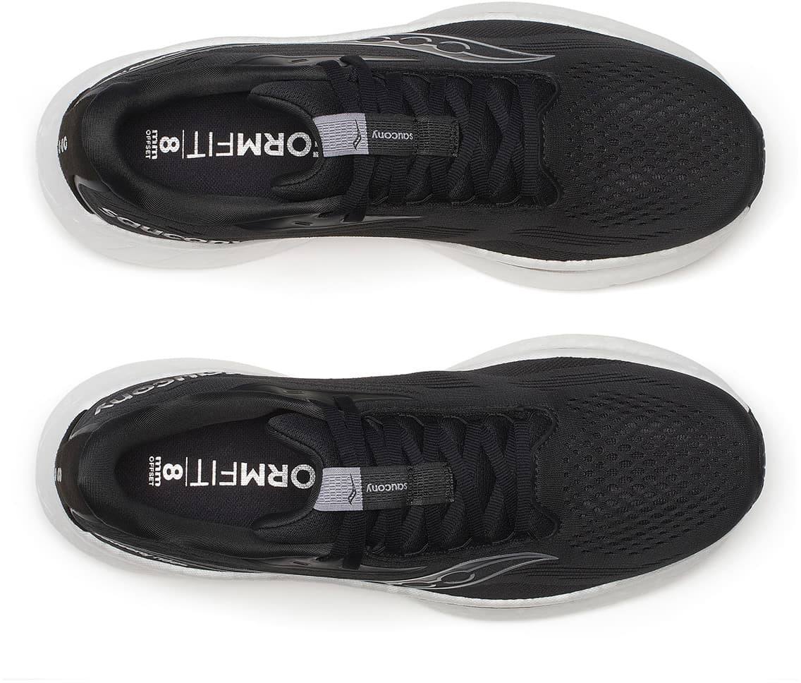 Saucony Men's Ride 18 Wide Musta / Valkoinen 03