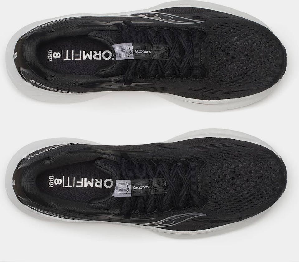 Saucony Men's Ride 18 Wide Black / White 03