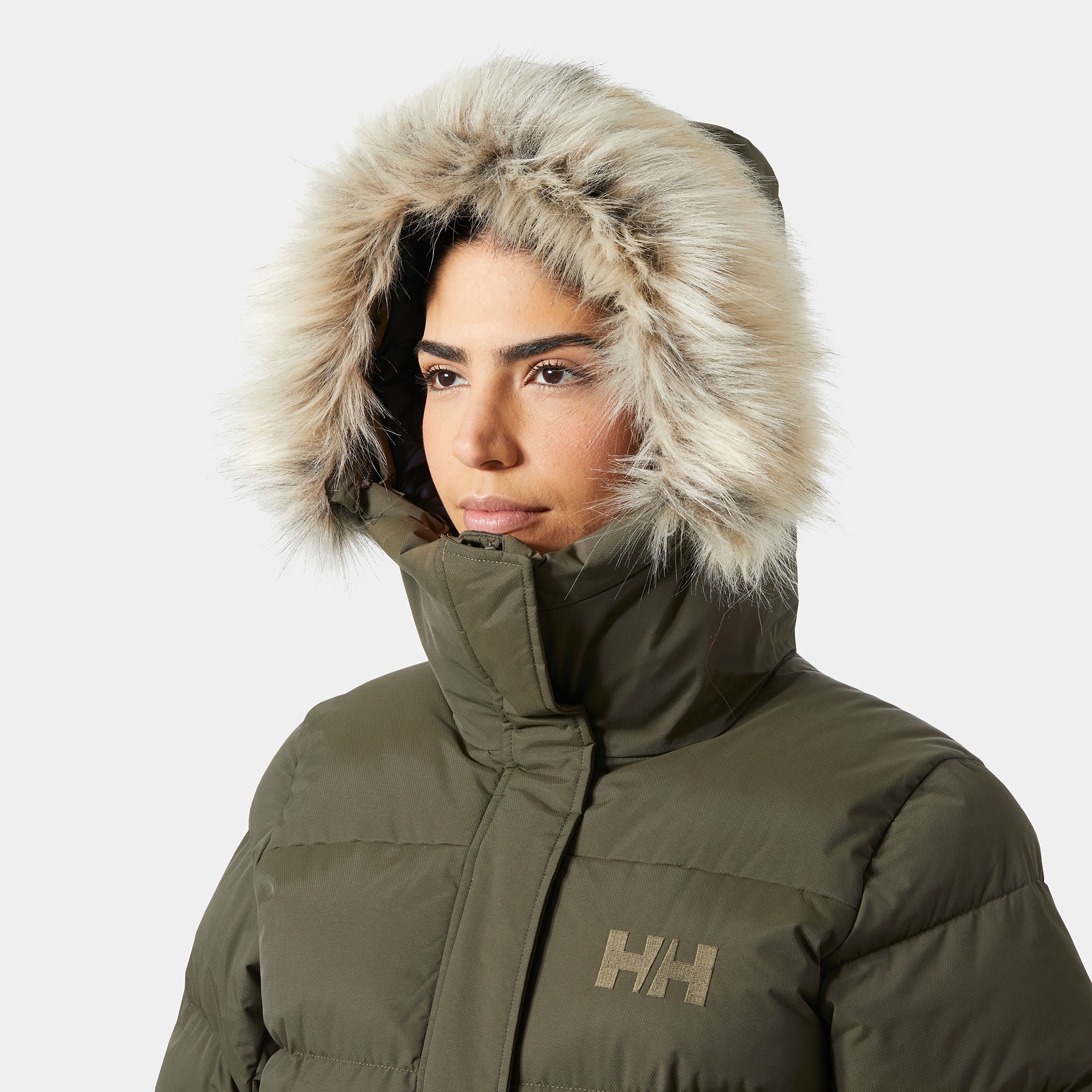 Helly Hansen Women's Aria Long Parka Green 03