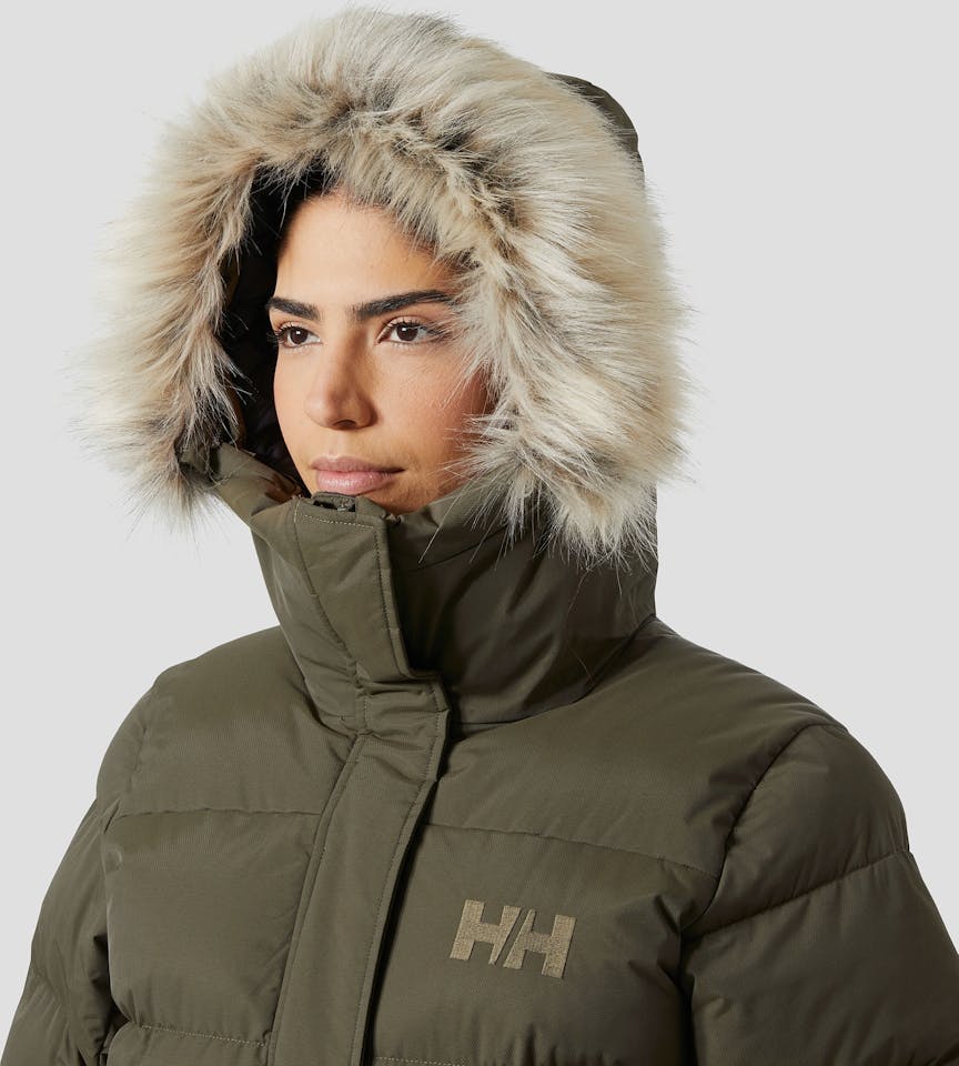Helly Hansen Women's Aria Long Parka Green 03