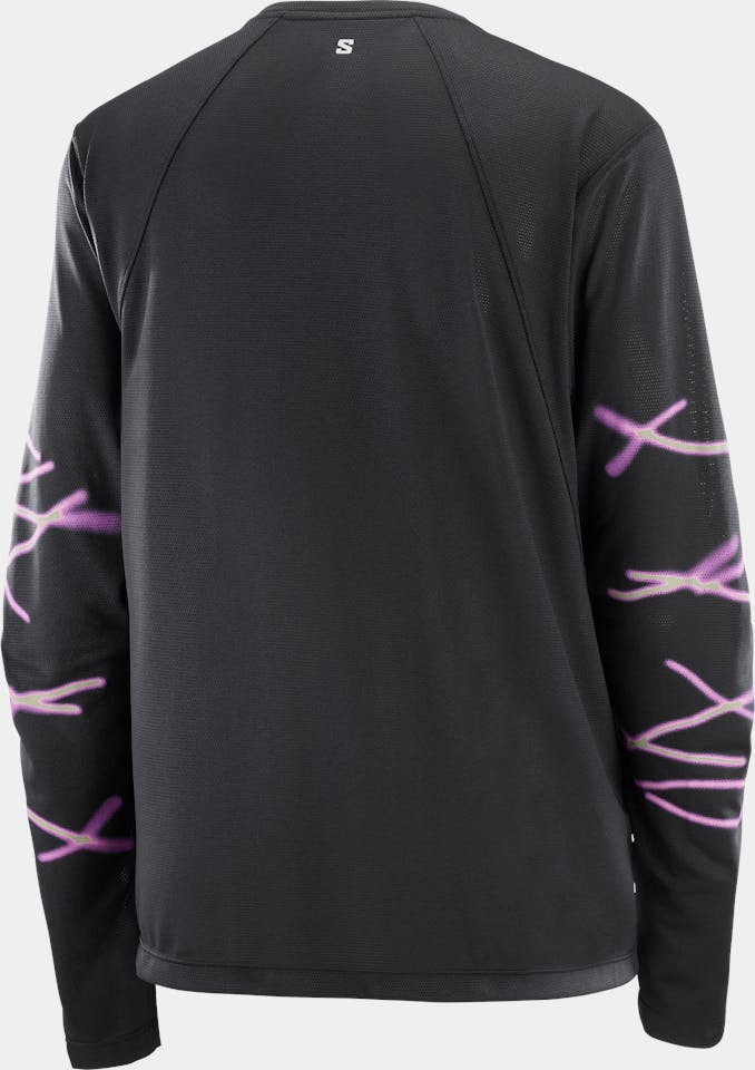 Salomon Women's Shakeout Core Long Sleeve Graph Musta 03