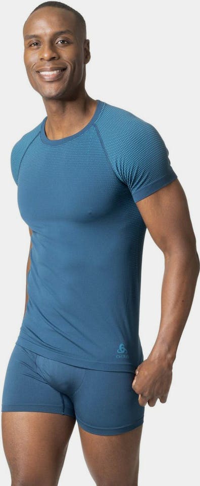 Odlo Men's The Performance Light Eco Short Sleeve T-shirt Sininen 04