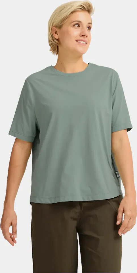 Jack Wolfskin Women's Travel Tee Green Zinnia 01