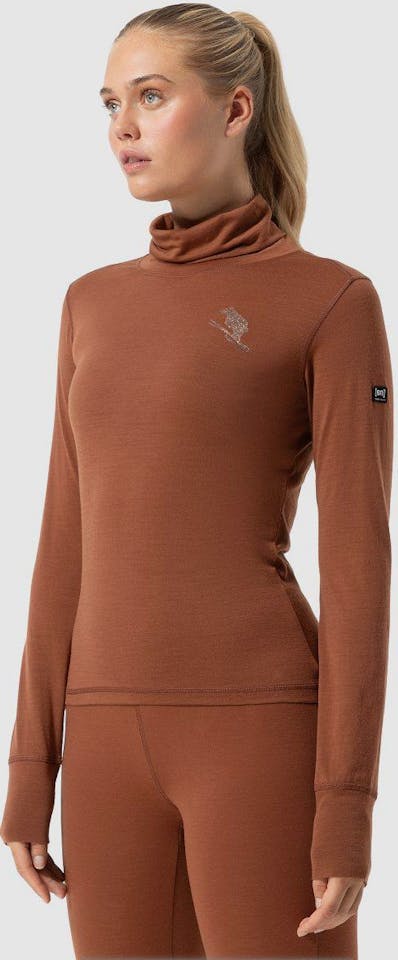 Supernatural Women's Flear Roll Neck Horn Brown 03