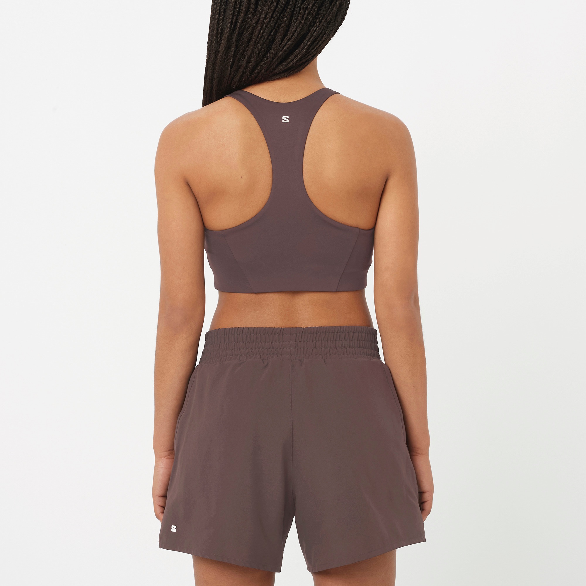 Salomon Shakeout Core Bra Coffee 04