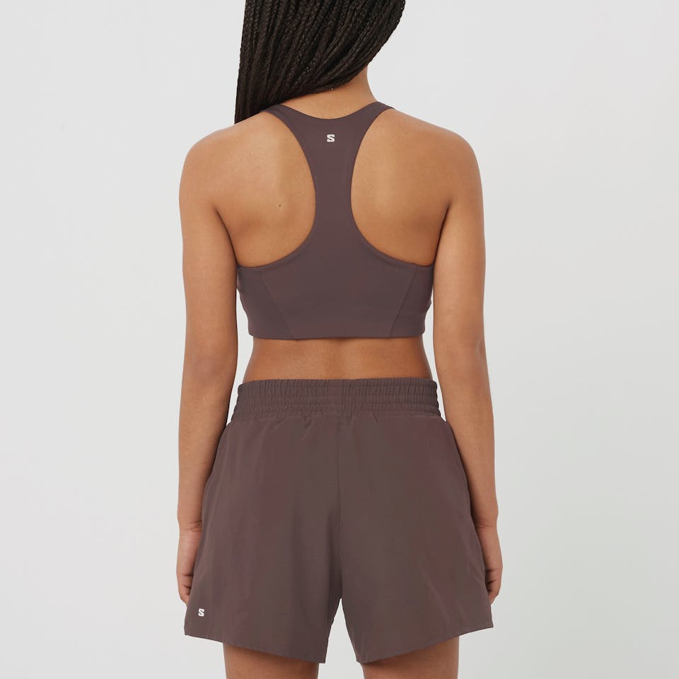 Salomon Shakeout Core Bra Coffee 04
