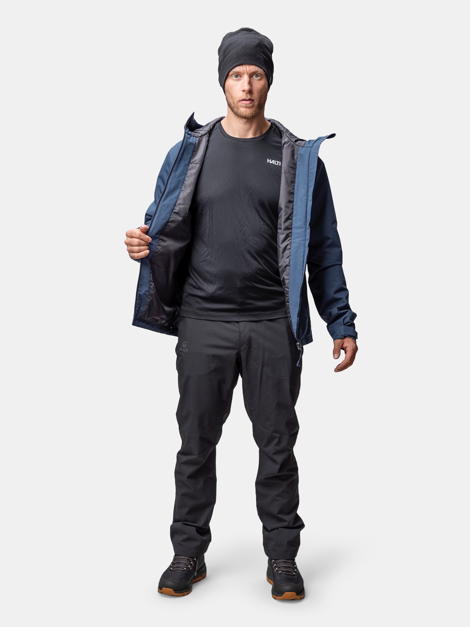 Halti Men's Forter Warm Dx Jacket - Miesten vedenpitävä toppatakki Sea 04