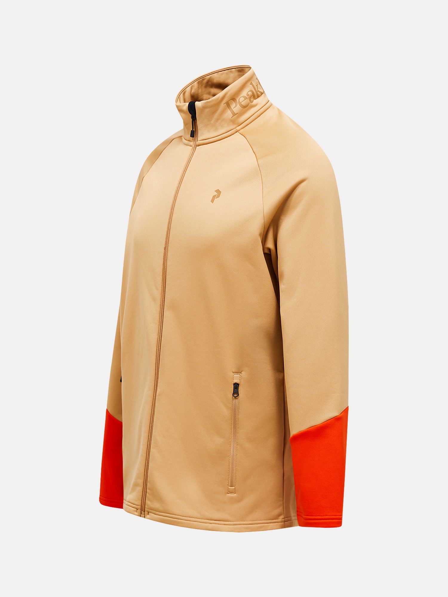 Peak Performance Men's Rider Essentials Midlayer Zip Sierra Sand / Solar Burst 03