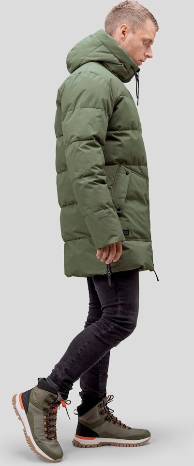 Halti Men's Linjat Puffer Parka Leaf Green 03