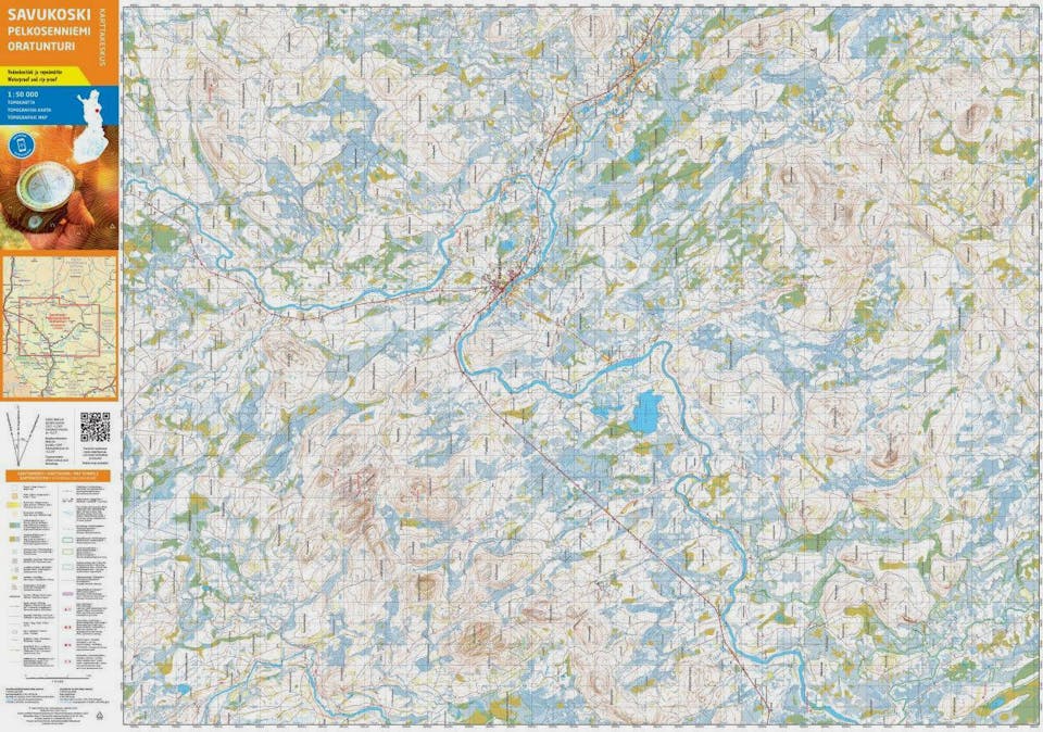 Karttakeskus Savukoski Pelkosenniemi Oratunturi  04