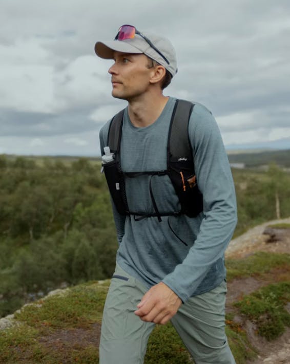 Lundhags Men's Tived Long Sleeve T-Shirt Sky Blue 06