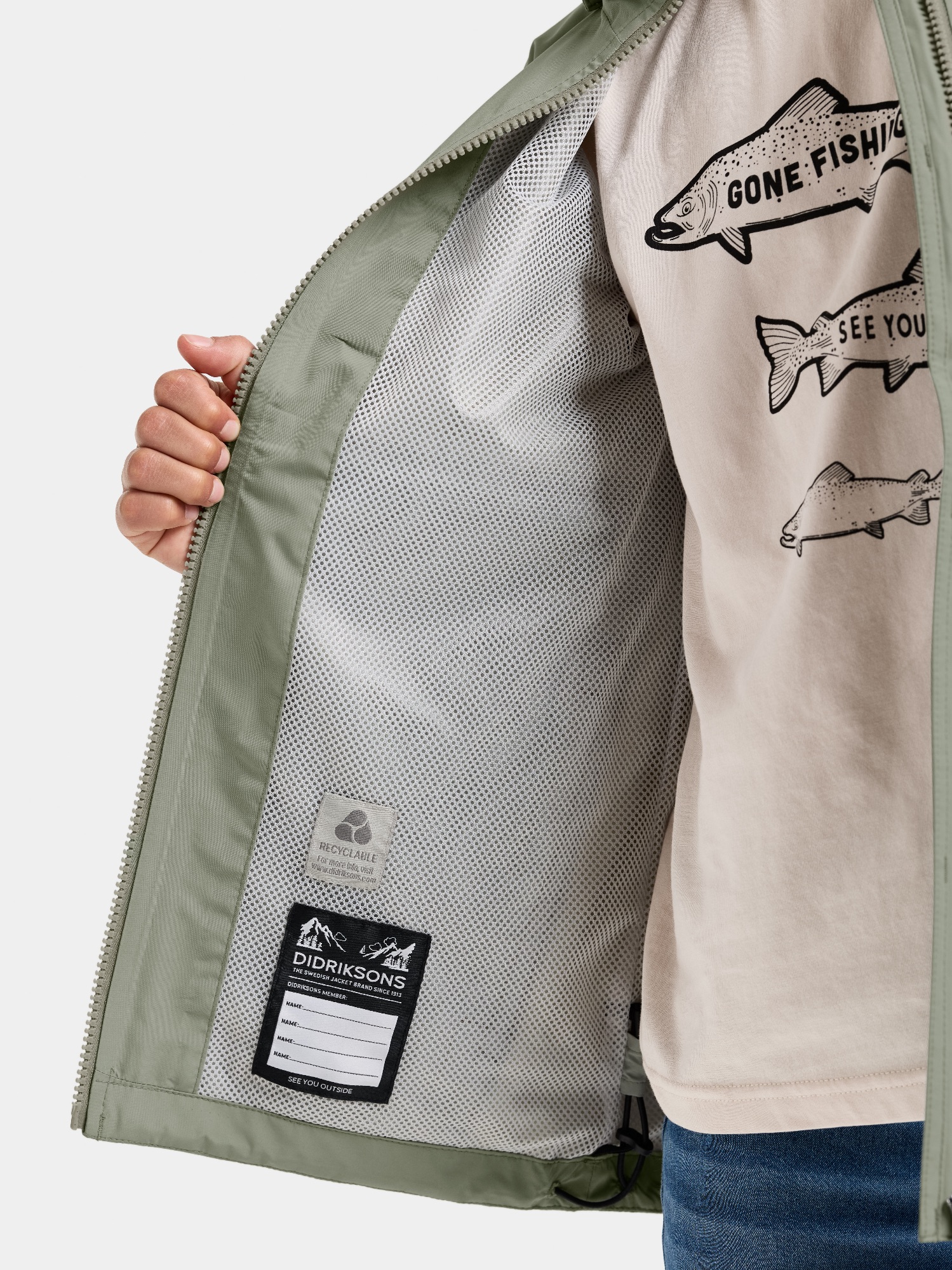 Didriksons Piko 9 Kids Jacket Wilted Leaf 09