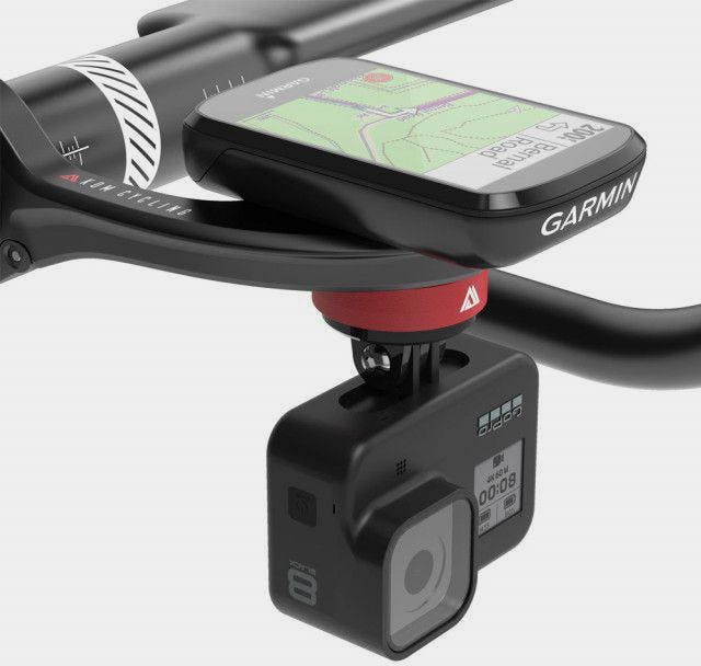 KOM Cycling Pyöräkiinnike GoPro-adapterilla Black 01