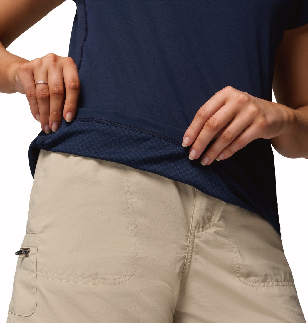 Columbia Women's Zero Rules Light Tee Collegiate Navy, Dark Mountain 05