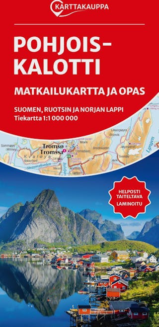 Karttakauppa Northern Scandinavia Nordkapp Travel Map and Guide