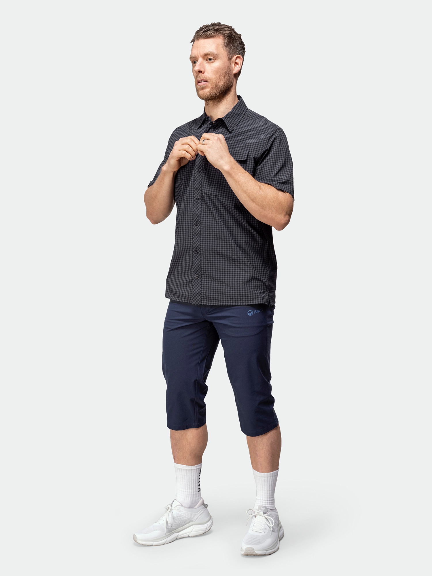 Halti Men's Kota Check Shirt Musta 03