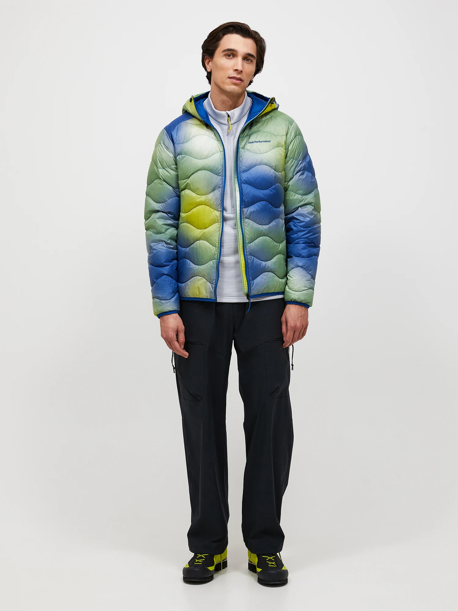 Peak Performance Men's AOP Helium Down Hood Multi color 08