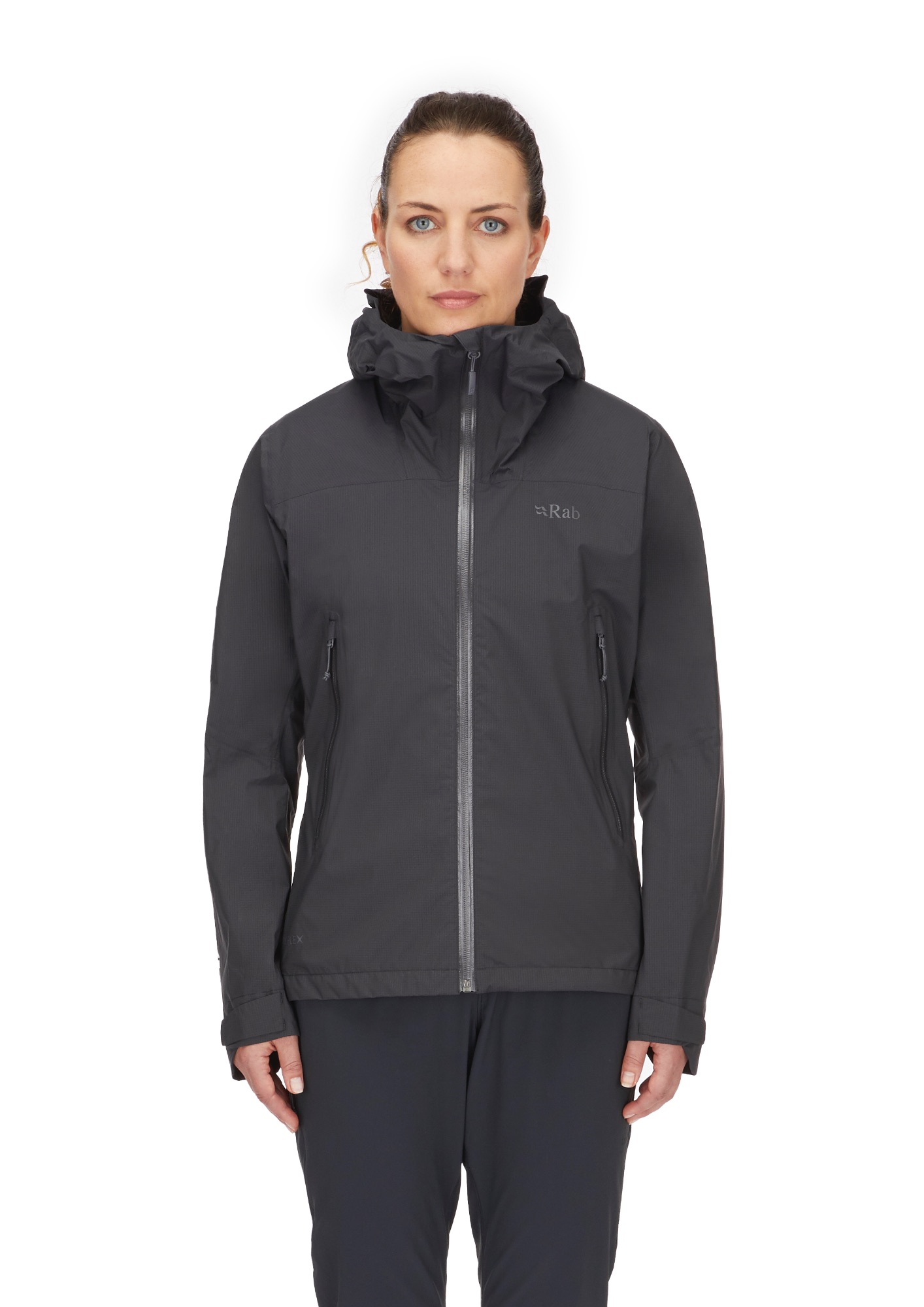 Rab Women's Downpour Light Jacket Anthracite 06