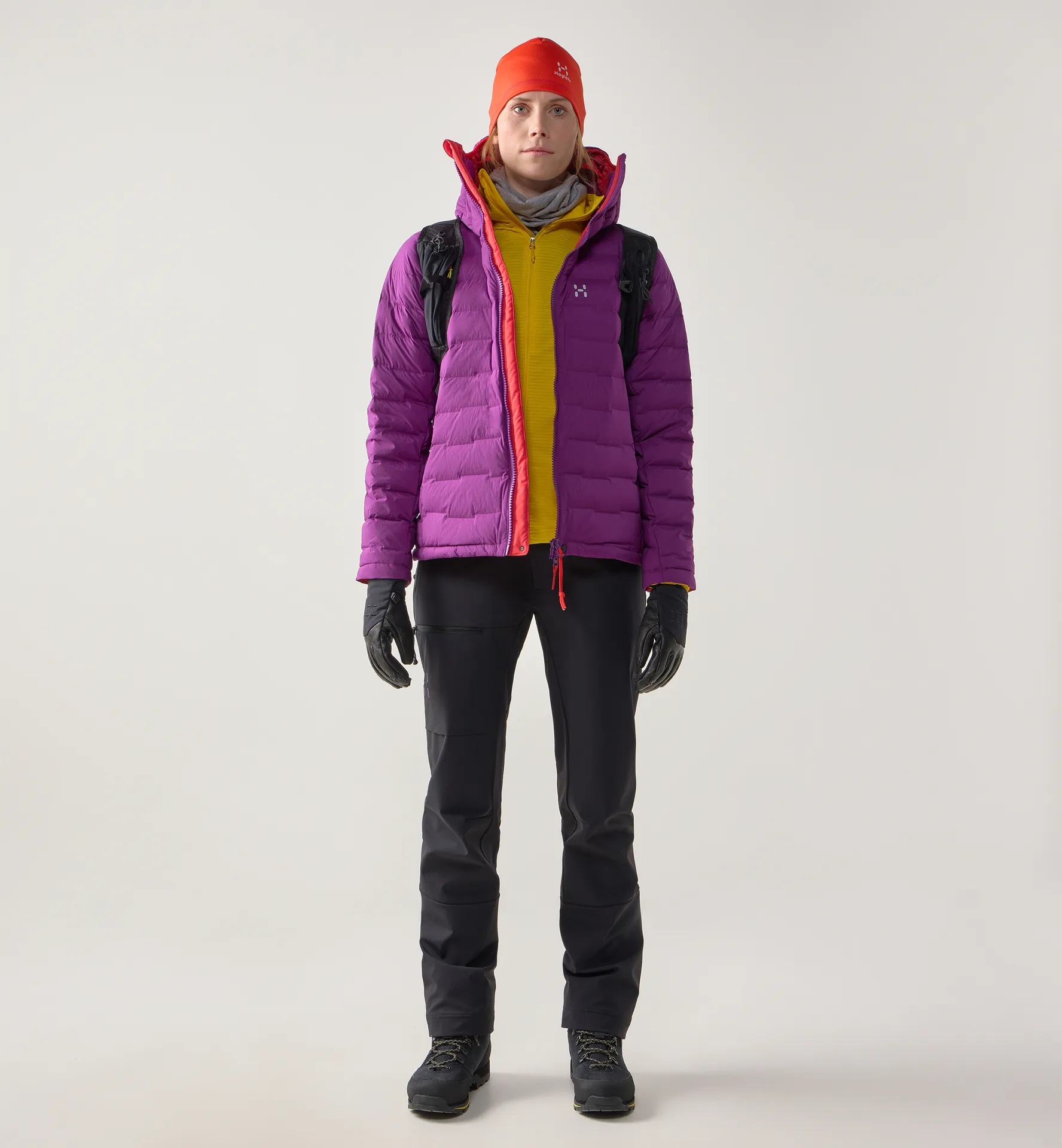 Haglöfs Women's Spitz Down Hood - Naisten untuvatakki Grape Purple 02