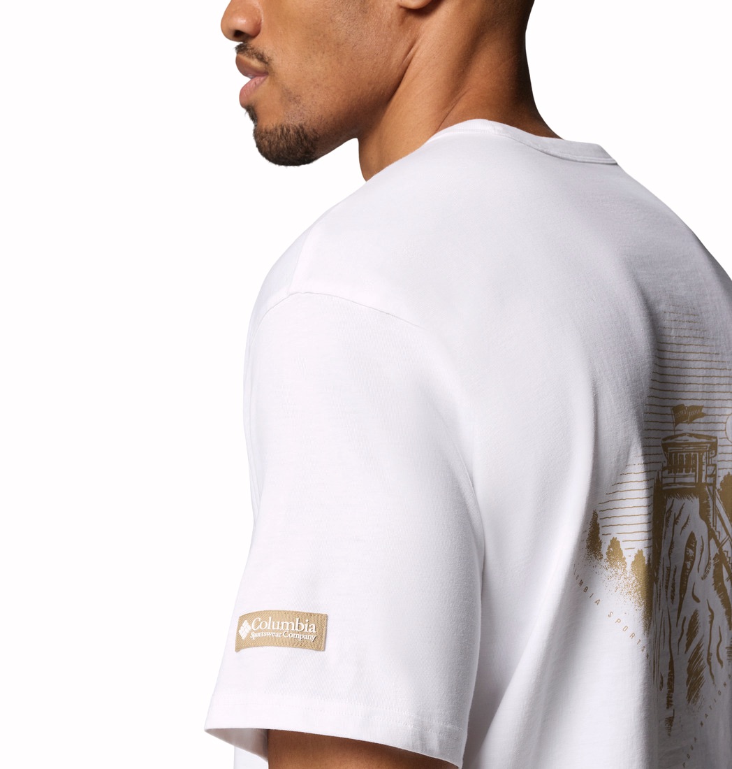 Columbia Men's CSC Heavyweight Back Graphic T-Shirt White 05