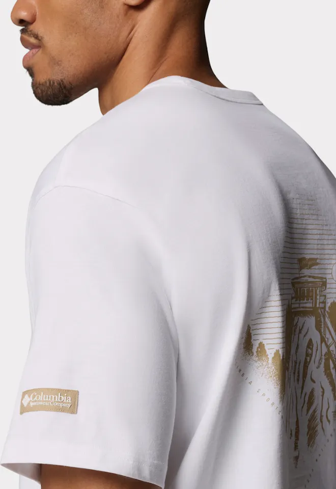 Columbia Men's CSC Heavyweight Back Graphic T-Shirt White 05