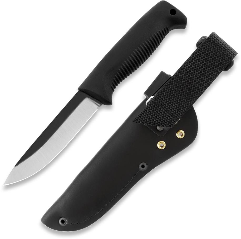 Peltonen Knives Sissipuukko M07 Nahkatupella, Pinnoittamaton  02