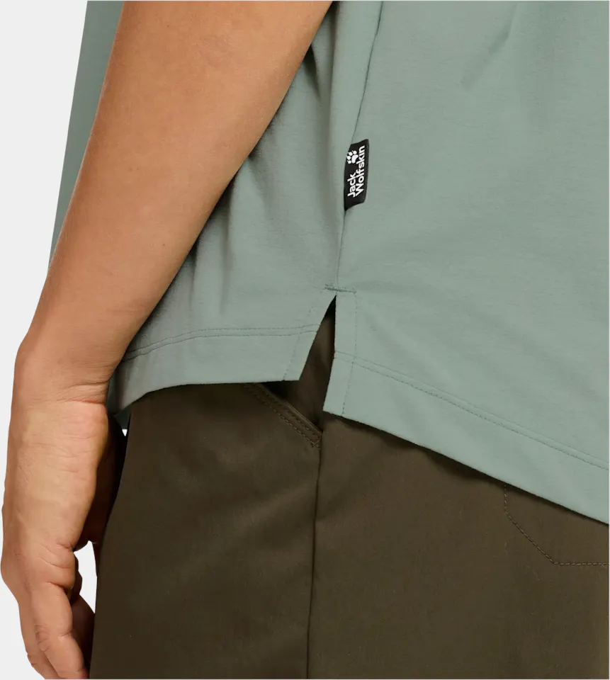 Jack Wolfskin Women's Travel Tee Green Zinnia 07