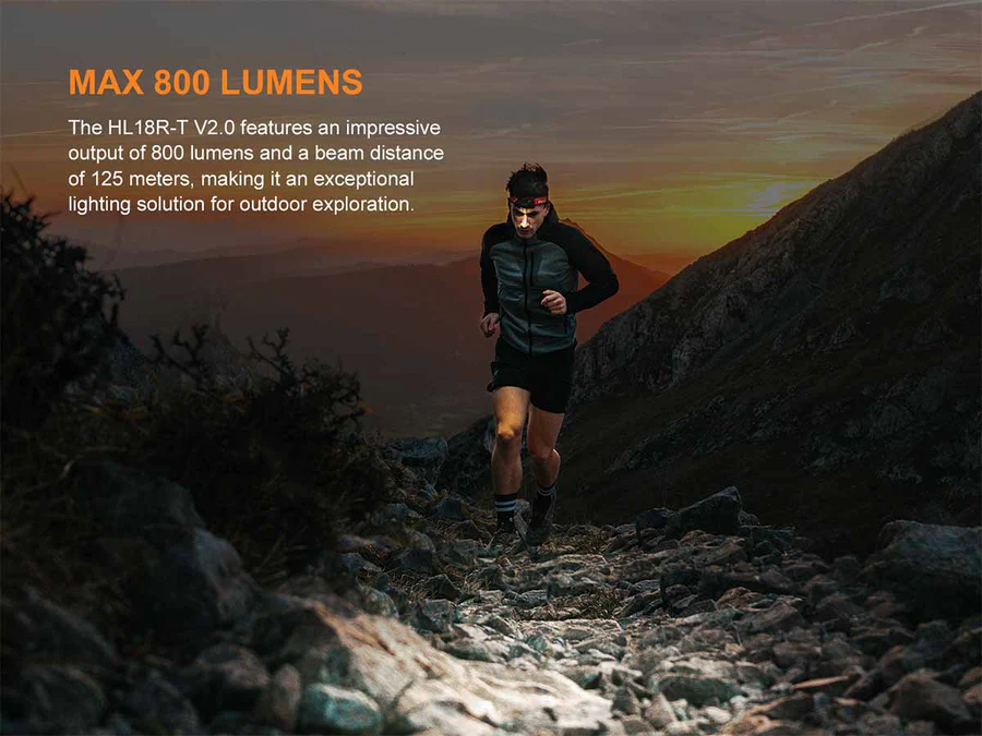 Fenix HL18R-7 V2.0 800lm Black 12