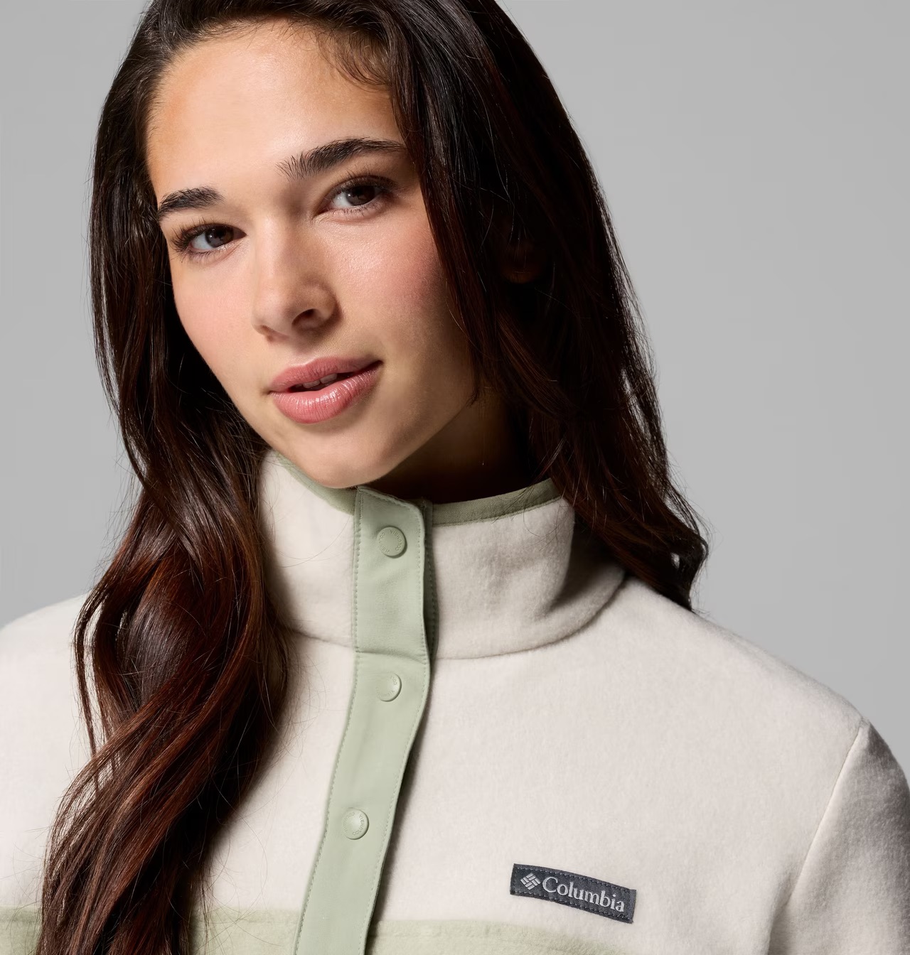 Columbia Women's Benton Springs Half Snap Pullover Fleece II Safari, Dark Stone 03