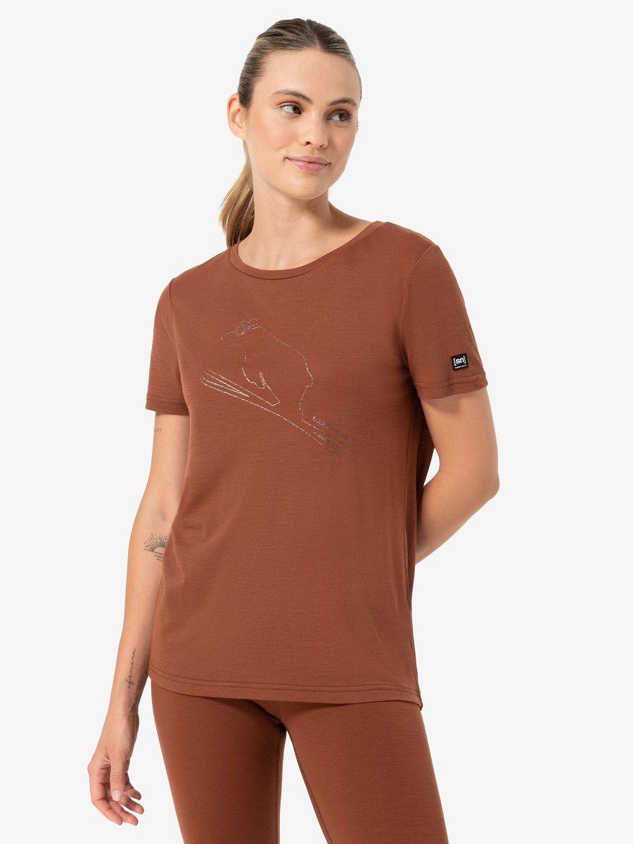 Supernatural Women's Flear Tee Vaaleanruskea 03