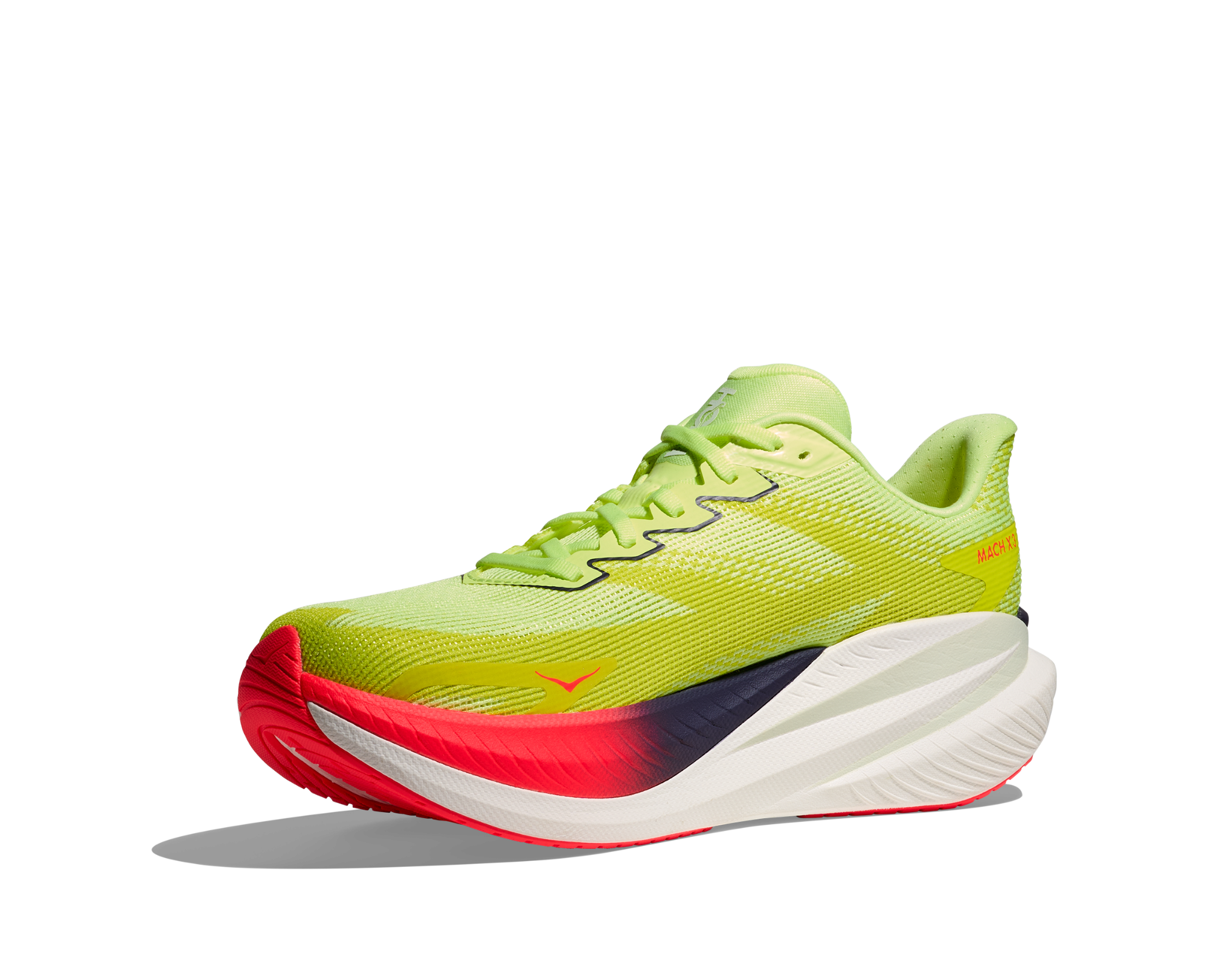 Hoka Men's Mach X 3 Neon Yuzu / Squid Ink 04