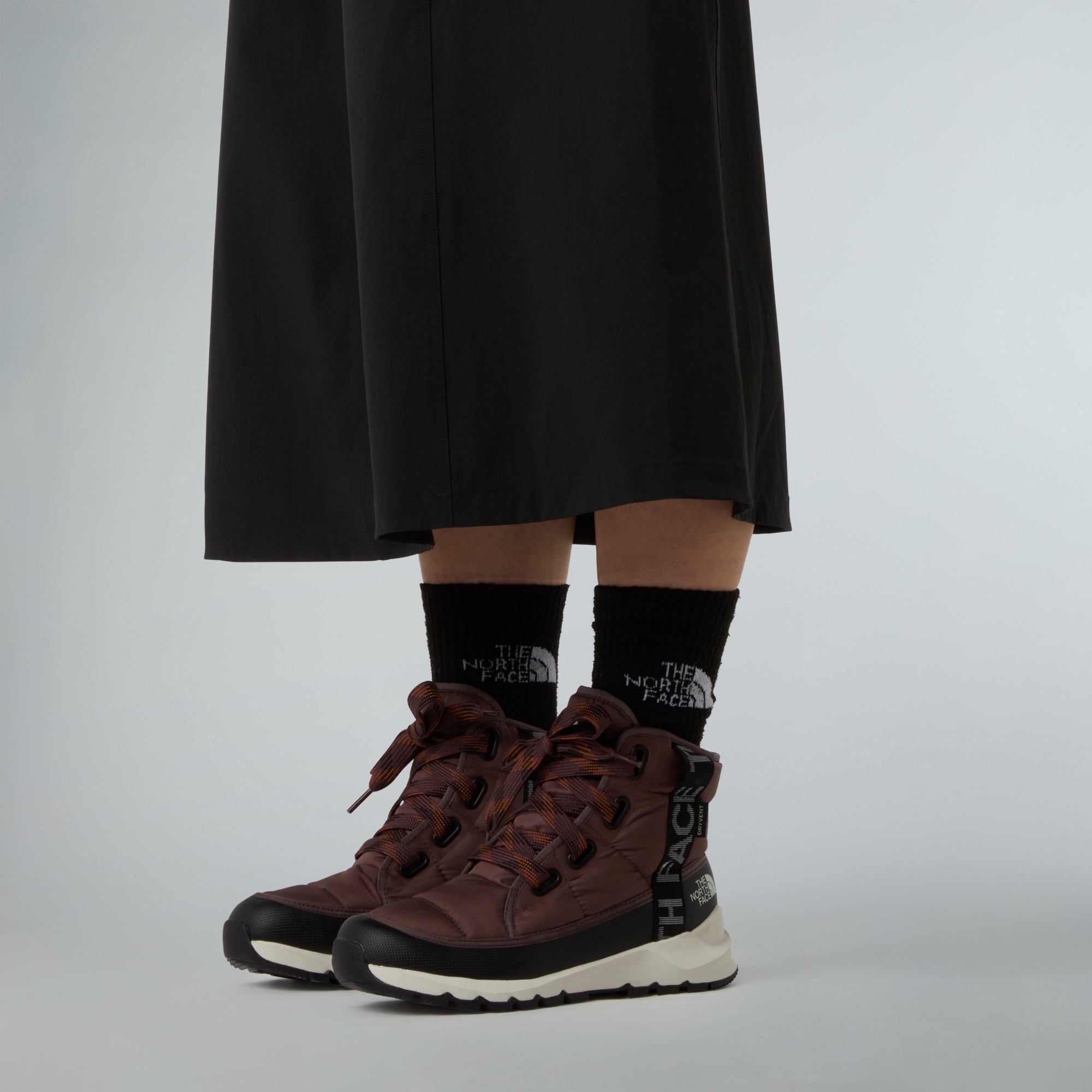 The North Face Women's Thermoball Lace Up Luxe Waterproof - Naisten talvikengät TAWNY QUARTZ/BURNT UMBER 02