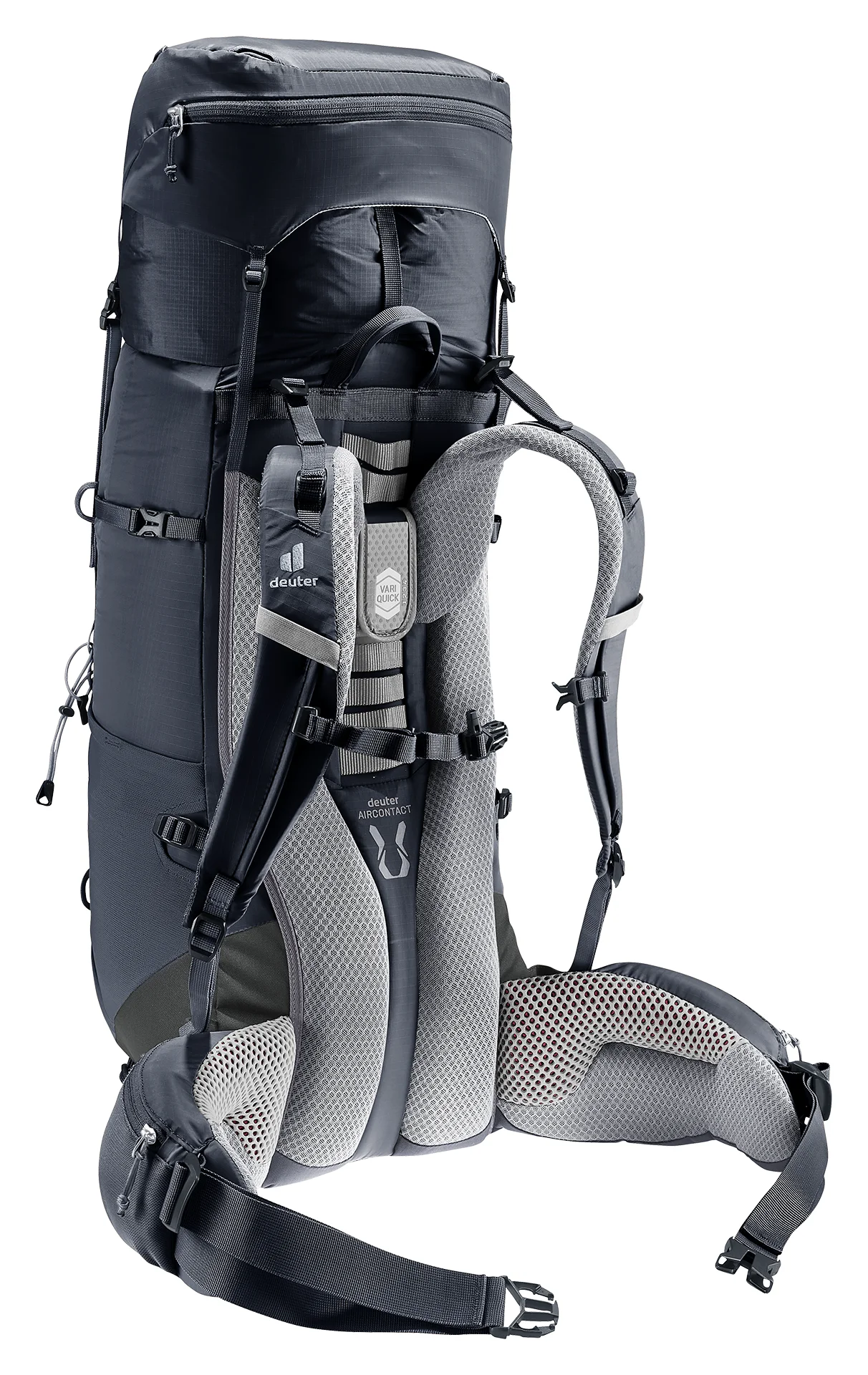 Deuter Aircontact Lite 40+10 Musta / Grafiitti 10