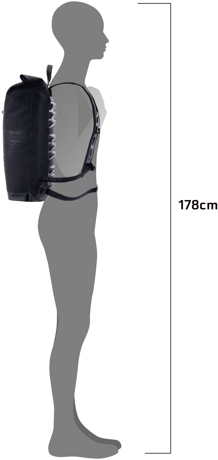 Ortlieb Commuter-Daypack Hi-vis 21L Musta 04