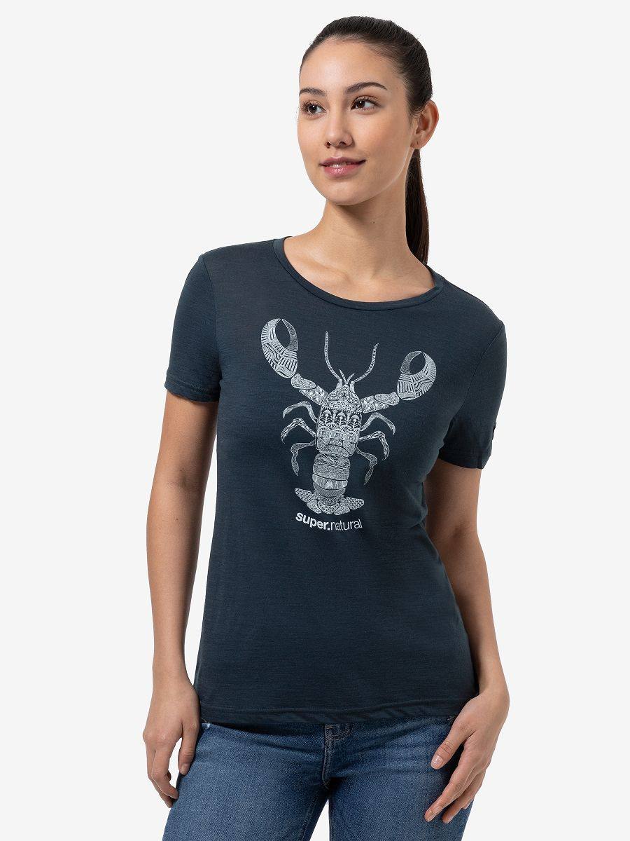 Supernatural Women's Tattooed Lobster Tee Blueberry 03