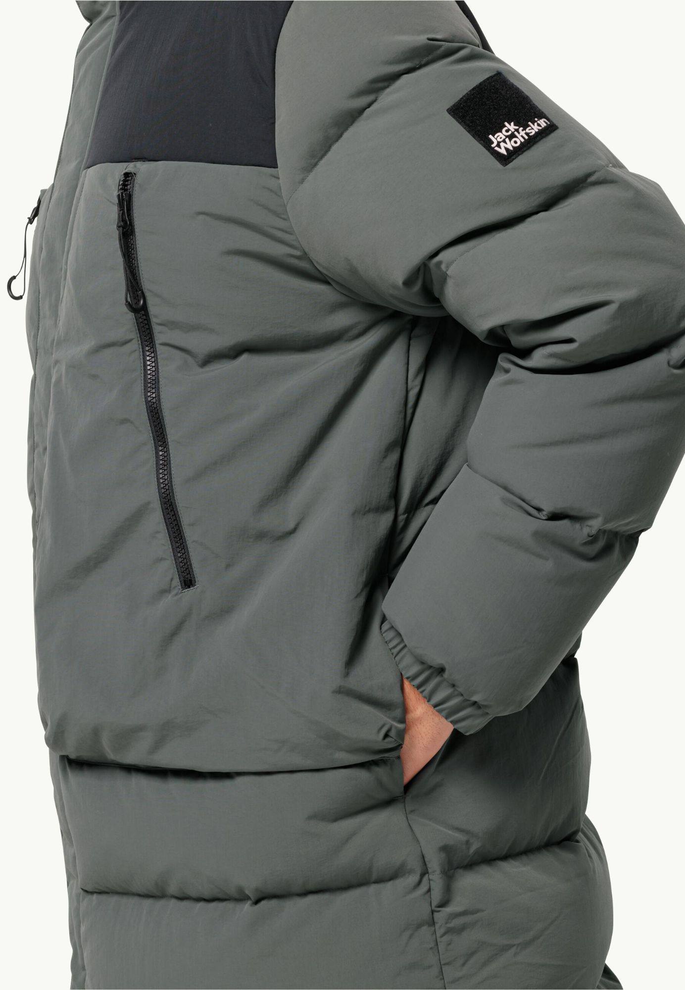 Jack Wolfskin Dellbrueck Long Jacket Slate 04