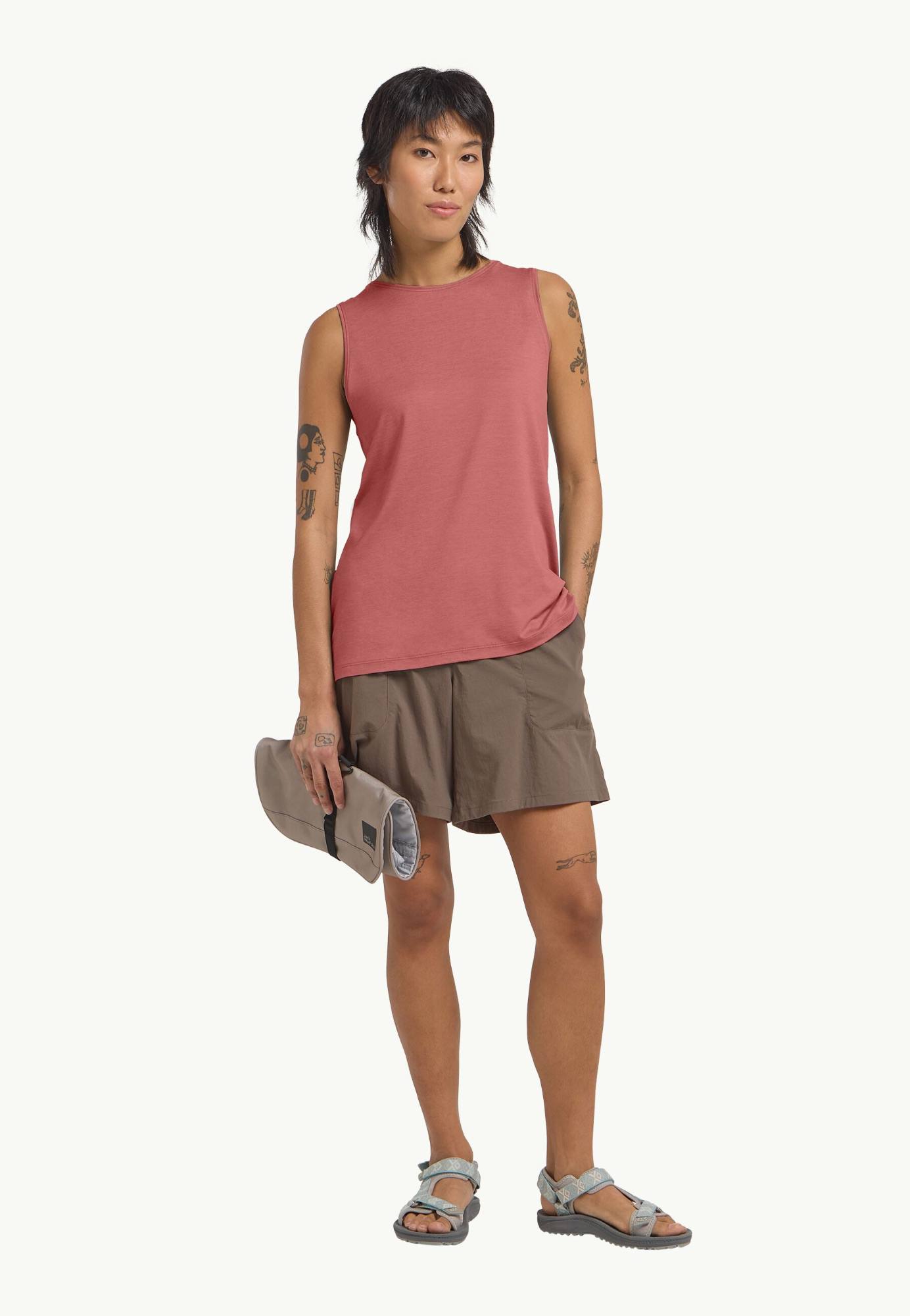 Jack Wolfskin Women's Travel Top Mineral red heather 03