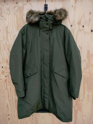 Didriksons Women's Erika Parka 3 52 Tummanvihreä (Second Hand)